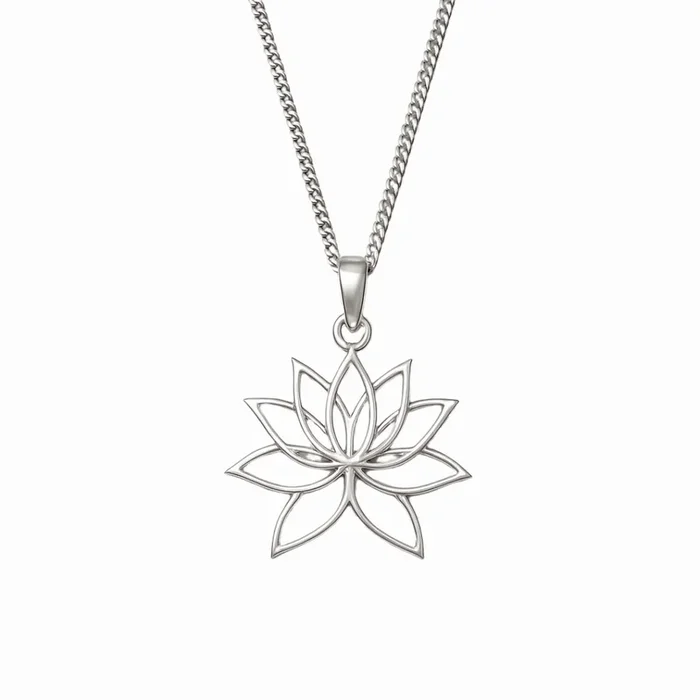Lotus Charm Necklace