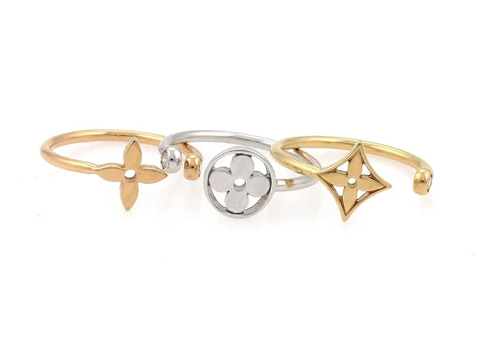 Louis Vuitton Idylle Blossom 18k Tri Color Gold & Diamond Ring – Size 6