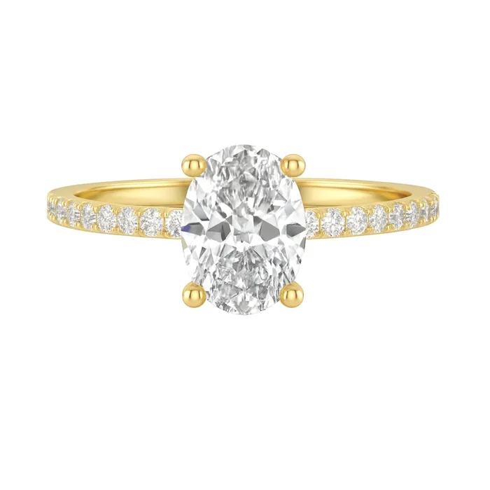 Love Story® Classic Devotion Oval Diamond Engagement Ring