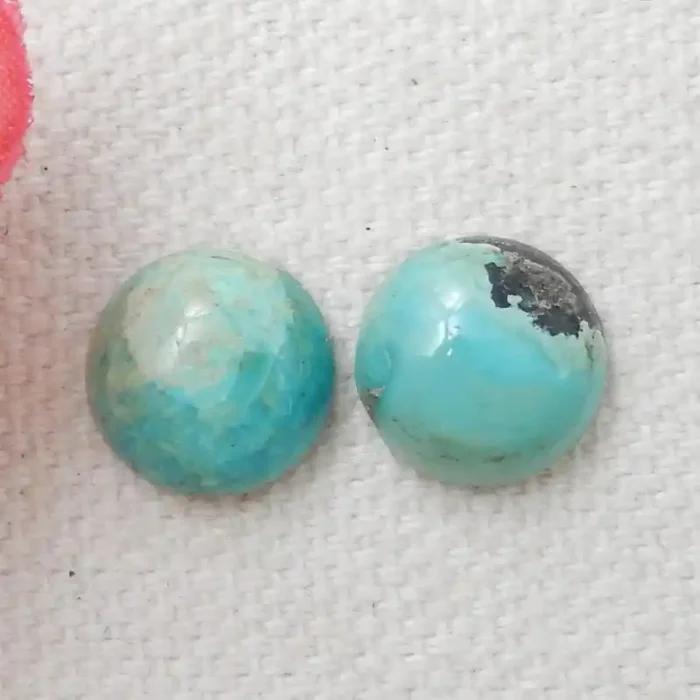 Lucky Turquoise ,Handmade Gemstone ,Round Turquoise Cabochons ,Lucky Stone