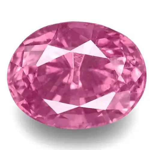 Madagascar Pink Sapphire, 0.68 Carats, Pink Oval