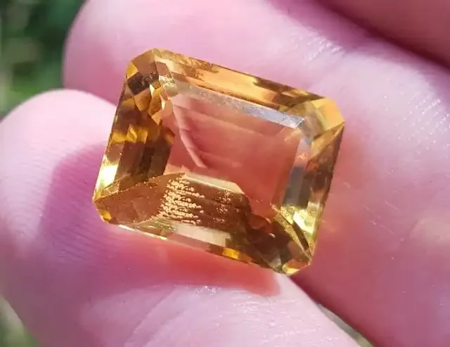 Madeira Citrine 10.45ct 14mm by 12 by 8.25mm
