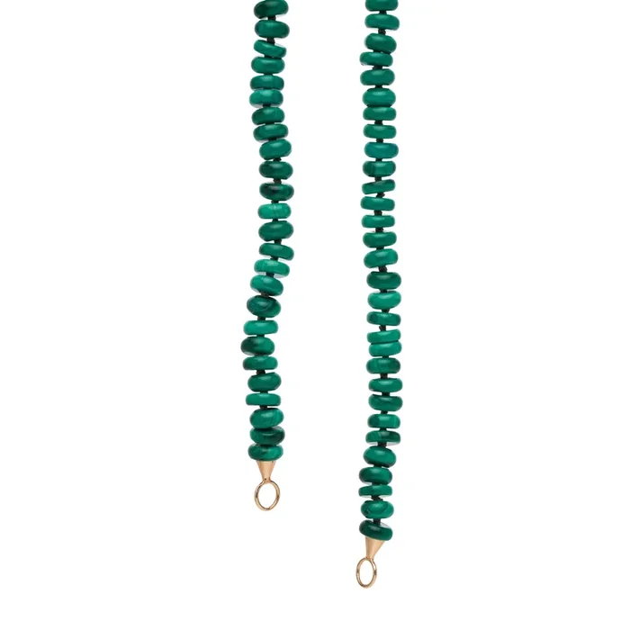 Marla Aaron 14k Malachite Rondelle Strand