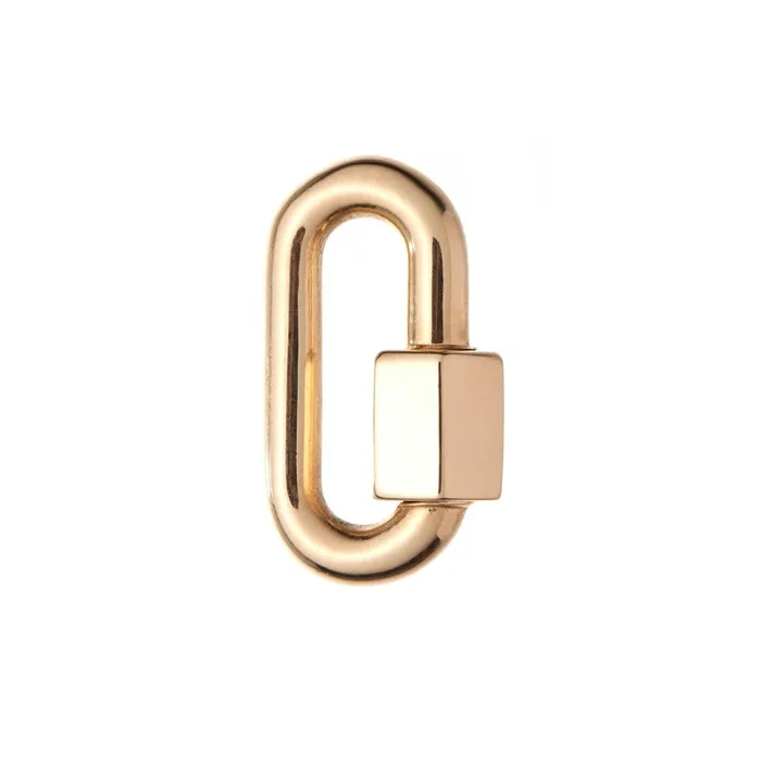 Marla Aaron 14k Yellow Gold Chubby Medium Lock