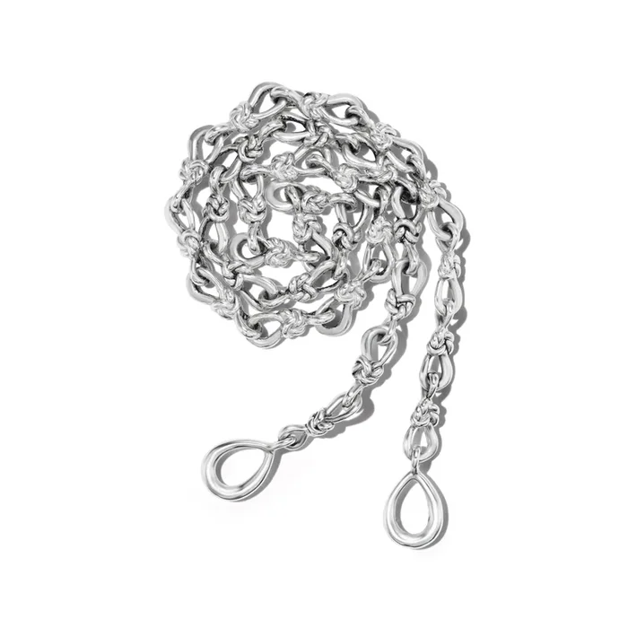 Marla Aaron Silver Handmade 15mm Lover’s Knot Chain