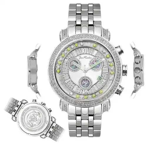 Men‘s Diamond Watch Joe Rodeo Classic JCL53(WY) 1.75 Ct Illusion Dial