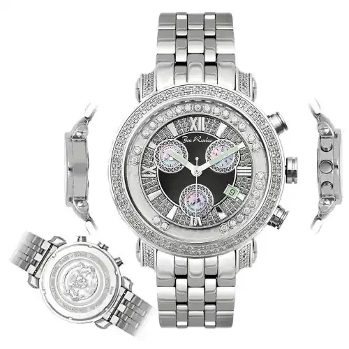 Men‘s Diamond Watch Joe Rodeo Classic JCL54(W) 1.75 Ct Illusion Dial