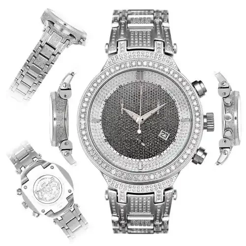 Men‘s Diamond Watch Joe Rodeo Master JJM20 7.35 Ct Illusion Dial