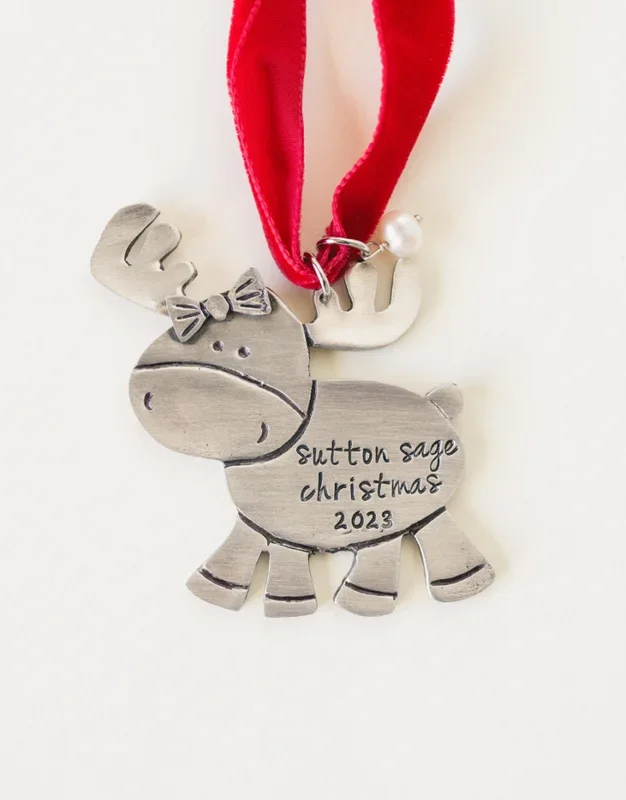 Merry Moose Ornament