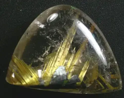 (MGW)LARGE QUARTZ WITH GOLDEN RULITE 105 CTS [MW257]