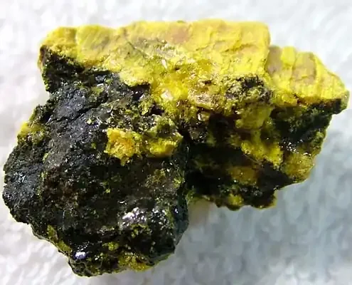 (MGW) ORPIMENT SPECIMEN GOLD BAR MINE USA 55 CTS FP 918