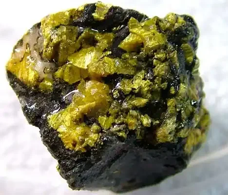 (MGW) ORPIMENT SPECIMEN GOLD BAR MINE USA 85 CTS FP 911