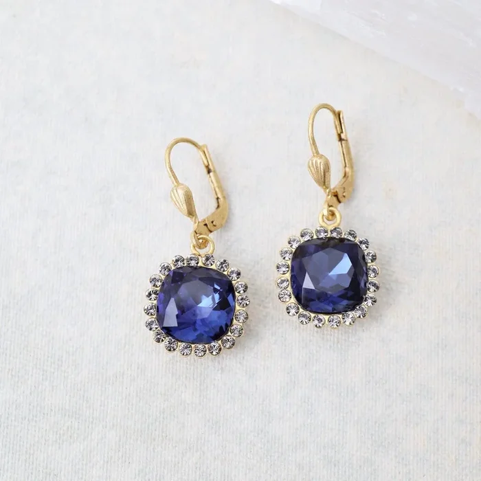 Midnight Drop Border Earrings