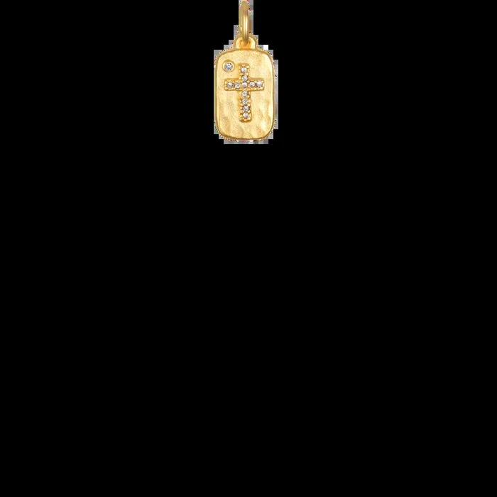 Mini Cross Dog Tag