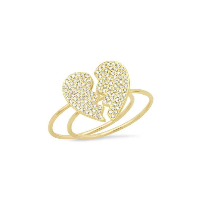 Mini Diamond Piece of My Heart Ring