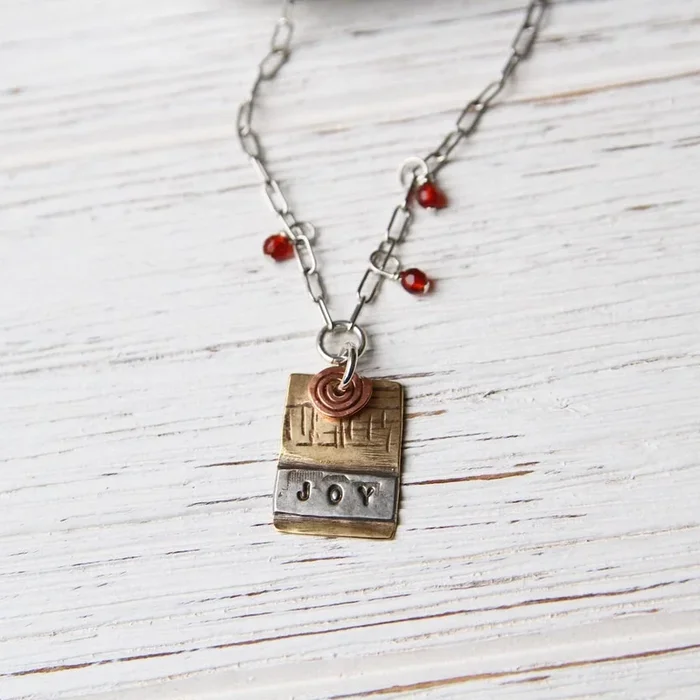 Mixed Metal ” Joy” Necklace