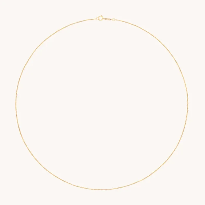 Miyu Chain Necklace in Solid Gold