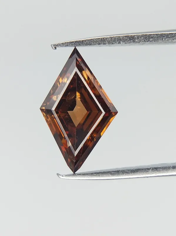 Modified Kite Brilliant cut Diamond , Natural Color Red Diamond 0.45 CTS