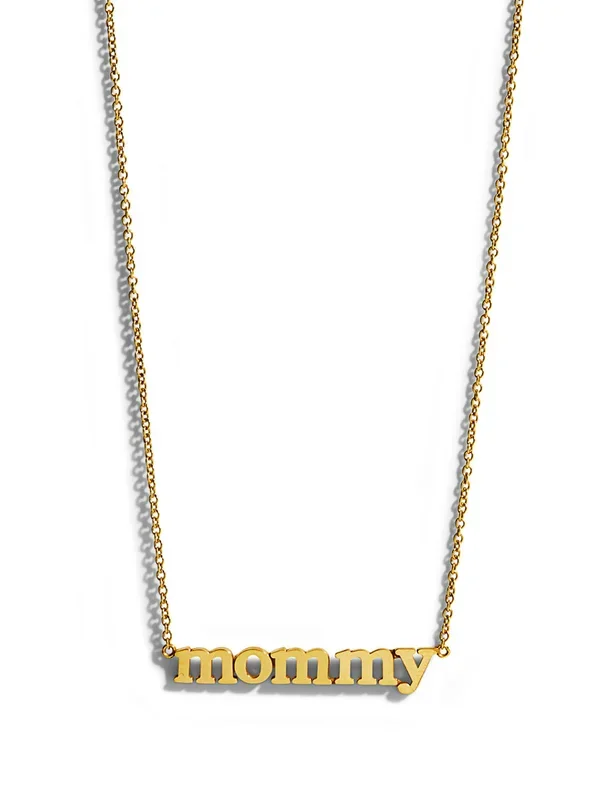 Mommy Yellow Gold Necklace
