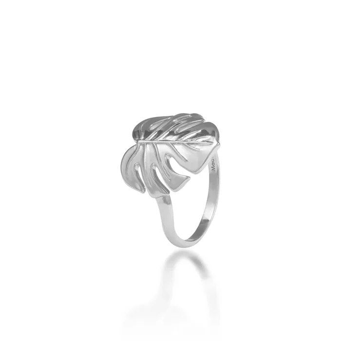 Monstera Ring in Sterling Silver – 15mm