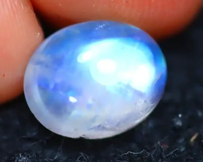 Moonstone 3.25Ct Natural Blue Flash Rainbow Moonstone ER124/A27
