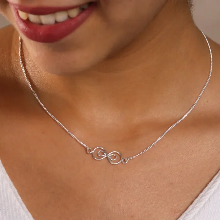 Mother & Me (Infinity Round Pendant) Necklace