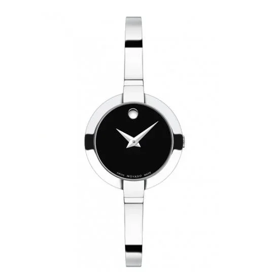 Movado Watch with 25MM Black Round Dial. 0606595