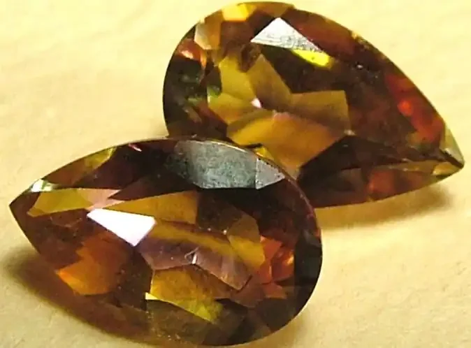 MYSTIC QUARTZ ‘‘PEACH /PINK TONE PAIR 1.8CTS [S1931]