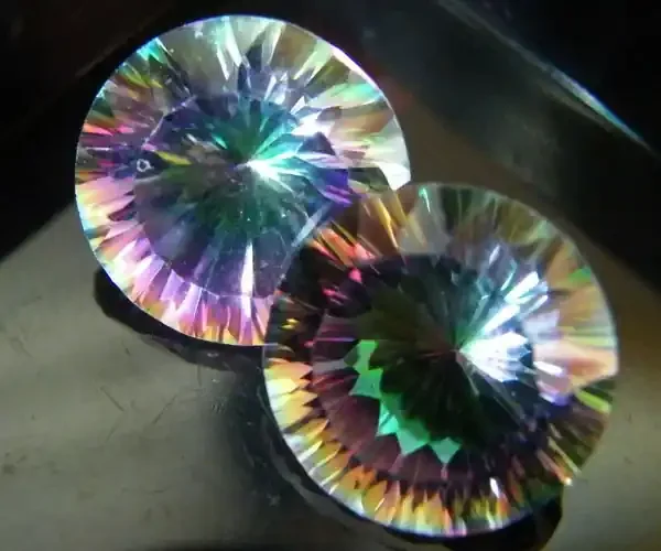 MYSTIC QUARTZ ‘‘TWILIGHT PAIR‘‘ VS 15.00CTS [S2651]