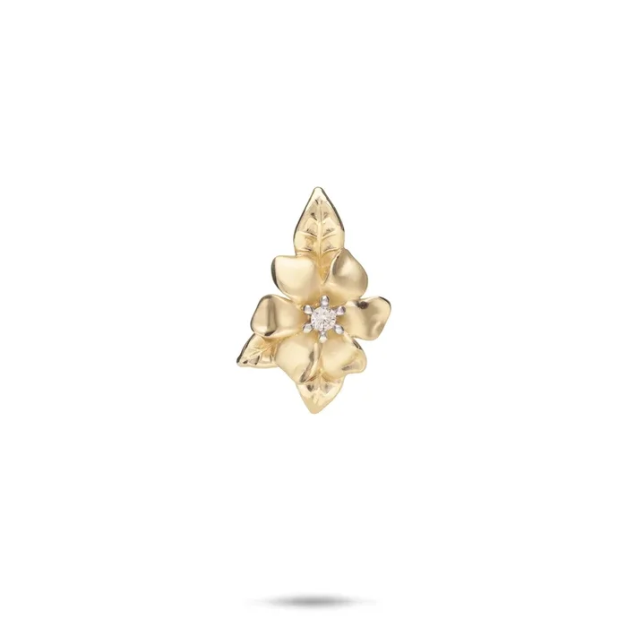 Nāʻū Pendant in Gold with Diamond – 18mm
