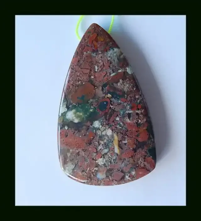 Natural Bi Color Ocean Jasper Bead ,Gemstone Bead ,Jewelry Making (N040)
