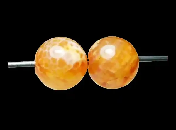 Natural Brazil Fire Agate Beads Z607