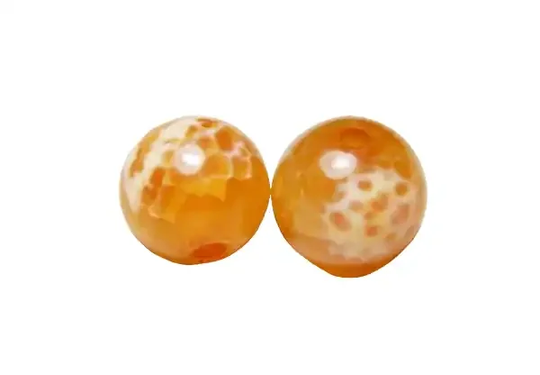 Natural Brazil Fire Agate Beads Z610