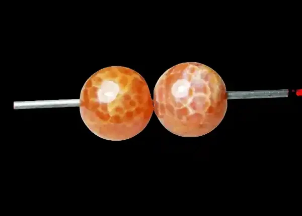 Natural Brazil Fire Agate Beads Z627