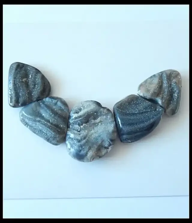 Natural Druzy Brazil Agate Gemstone Cabochons ,Healing Stone C960