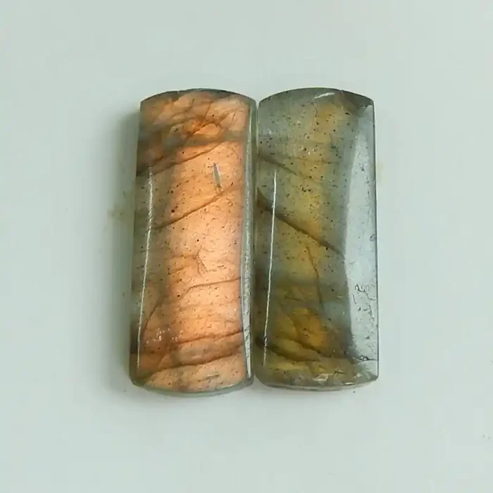 Natural Labradorite Cabochon Pairs , Labradorite Stones