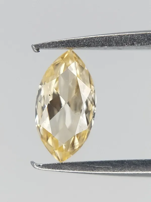 Natural Marquise Brilliant cutDiamond Light Color Yellow Diamonds 0.16 cts