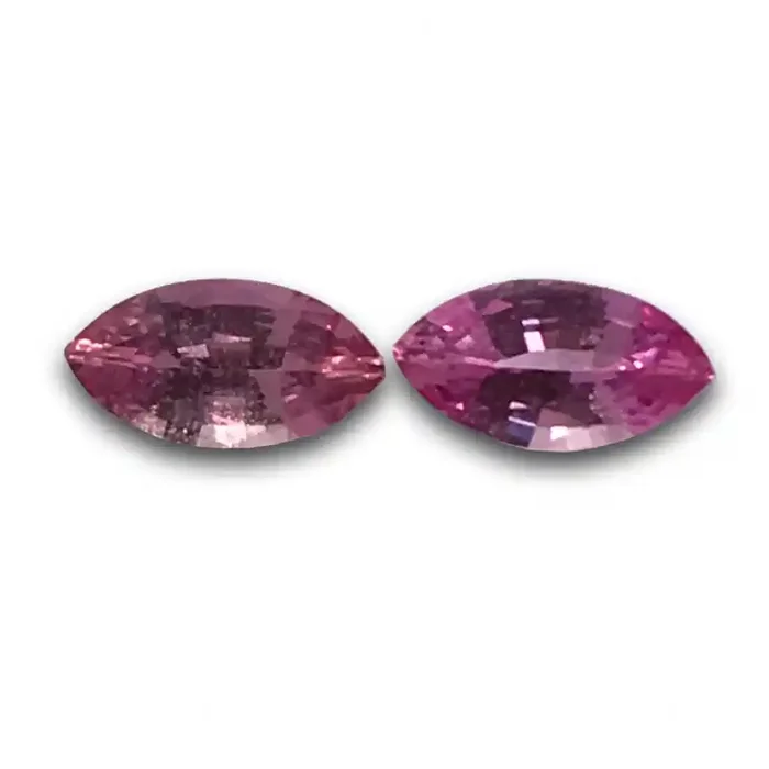 Natural pink Sapphire pair Loose Gemstone New Sri Lanka