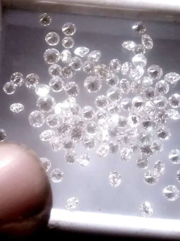 NATURAL SUPERWHITE DIAMOND-DE-IF-VVSLOT,8-10PTSSIZE-5CTWLOT