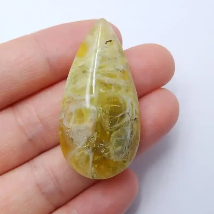 New Arrival Natural Yelllow Opal Cabochon Polished Gem ,Healing Stone B346