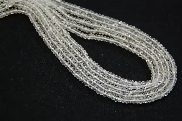 *NEW STOCK* HARD TO FIND AAA GEM QUARTZ 3mm faceted beads