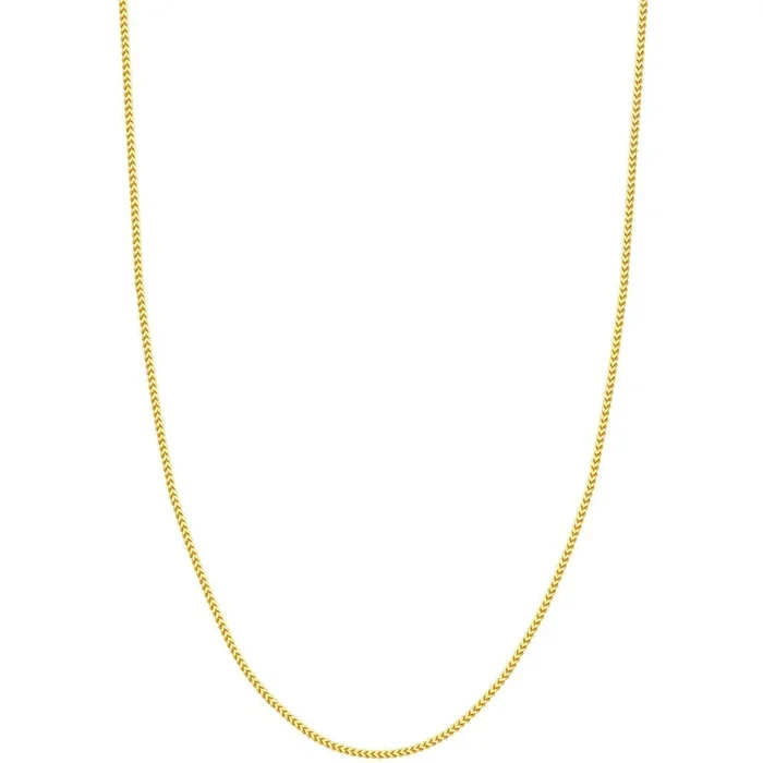 Olas d’Oro 20″ Necklace – 18K Yellow Gold 1.9mm Franco Chain with Lobster Lock