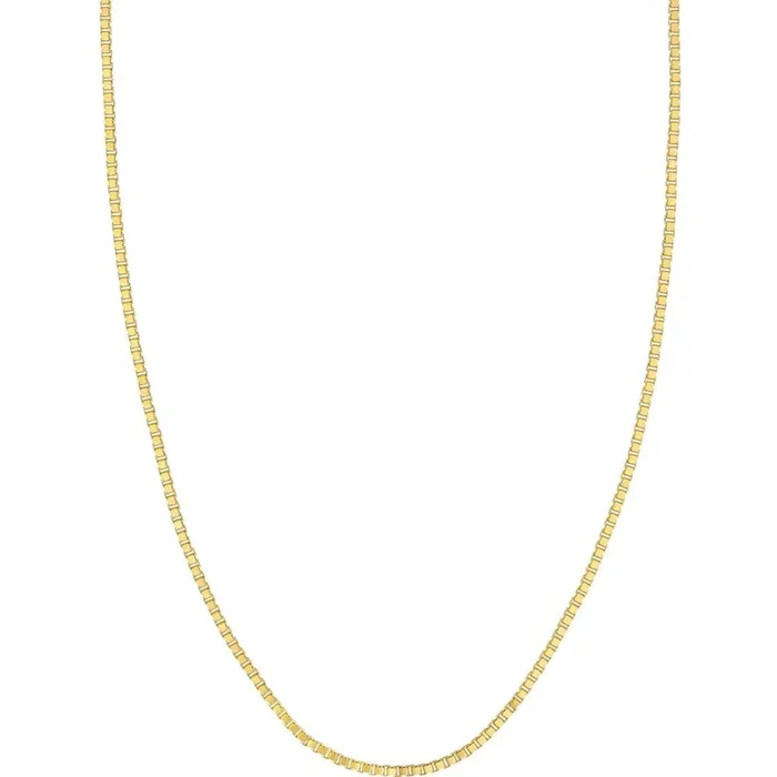 Olas d’Oro 24″ Necklace – 14K Yellow Gold 2mm Box Chain