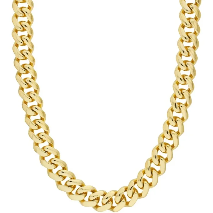 Olas d’Oro 9.75″ Bracelet – 14K Yellow Gold 17.80mm Miami Cuban Box Lock