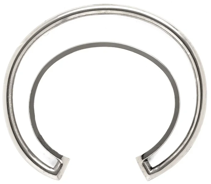 Orbital Bangle in Silver
