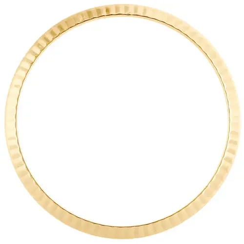 Original Factory 18K Yellow Gold Fluted Rolex Bezel For 36mm DateJust / Day-Date