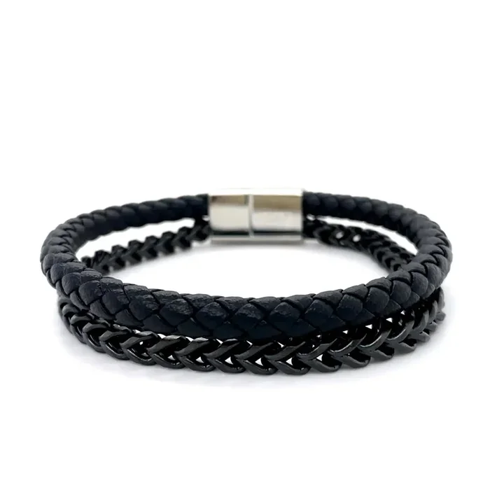 Ox Link in Noir Men’s Cuff