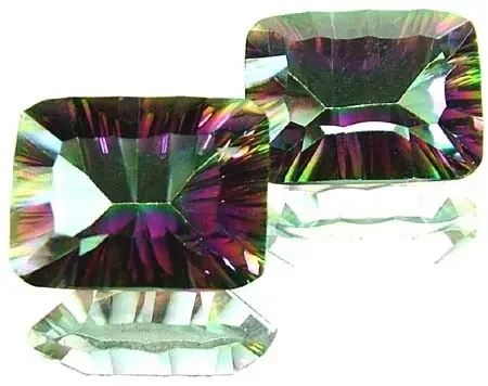 PAIR ‘GALAXY‘ MYSTIC QUARTZ 21.25 CTS [TS276 ]