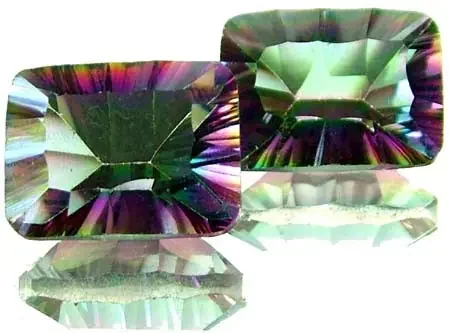 PAIR ‘GALAXY‘ MYSTIC QUARTZ 23.65 CTS [TS286 ]