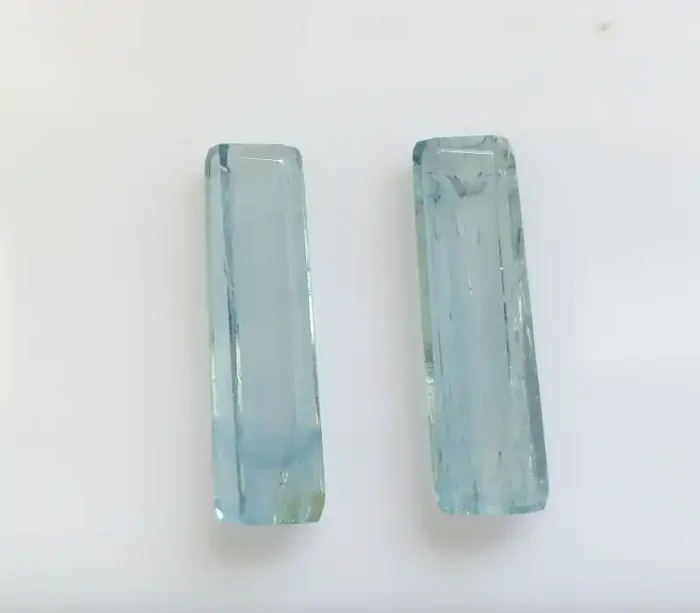Pair of Aquamarine Crystals 16..04cts